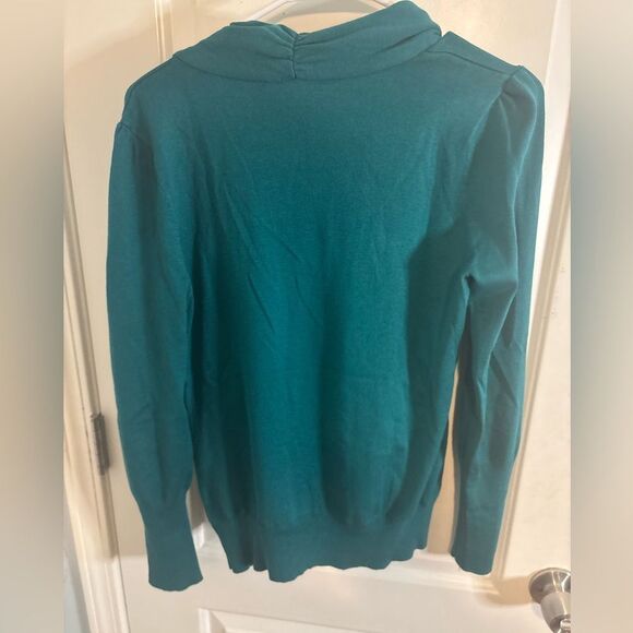 Classiques Entier vintage Teal Cowl Neck Sweater size m NWOT - Picture 3 of 4